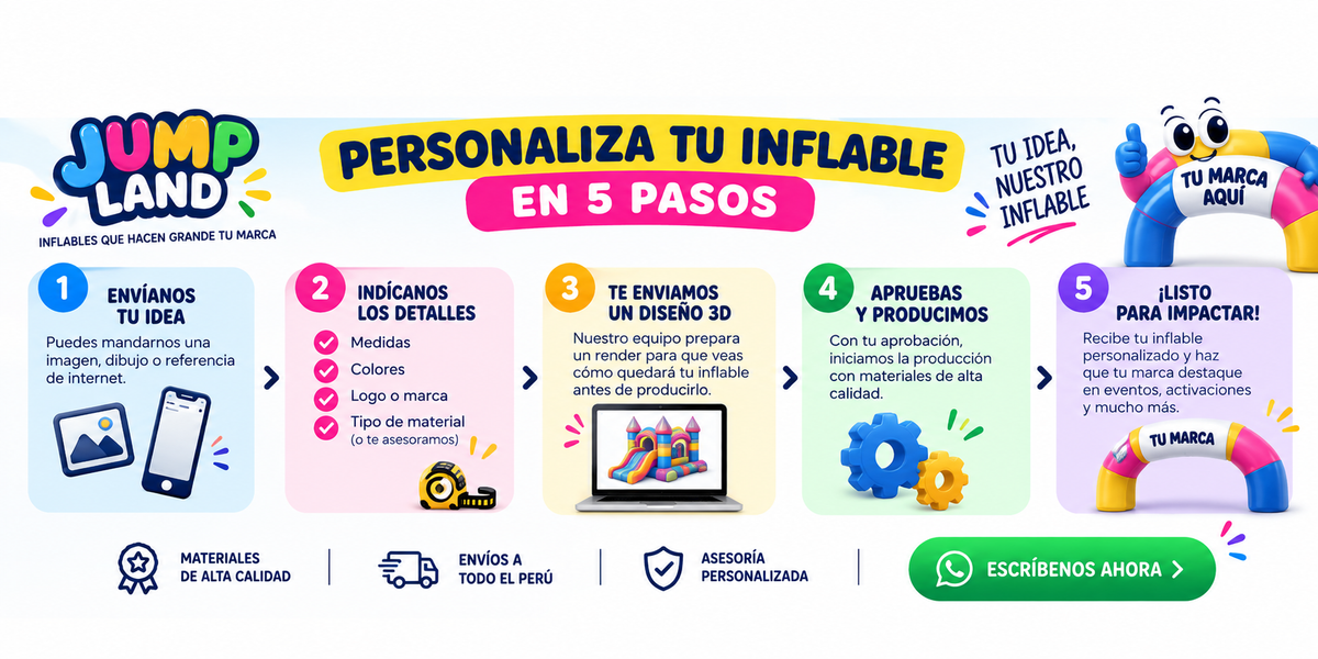 Personaliza tu inflable con Jump Land