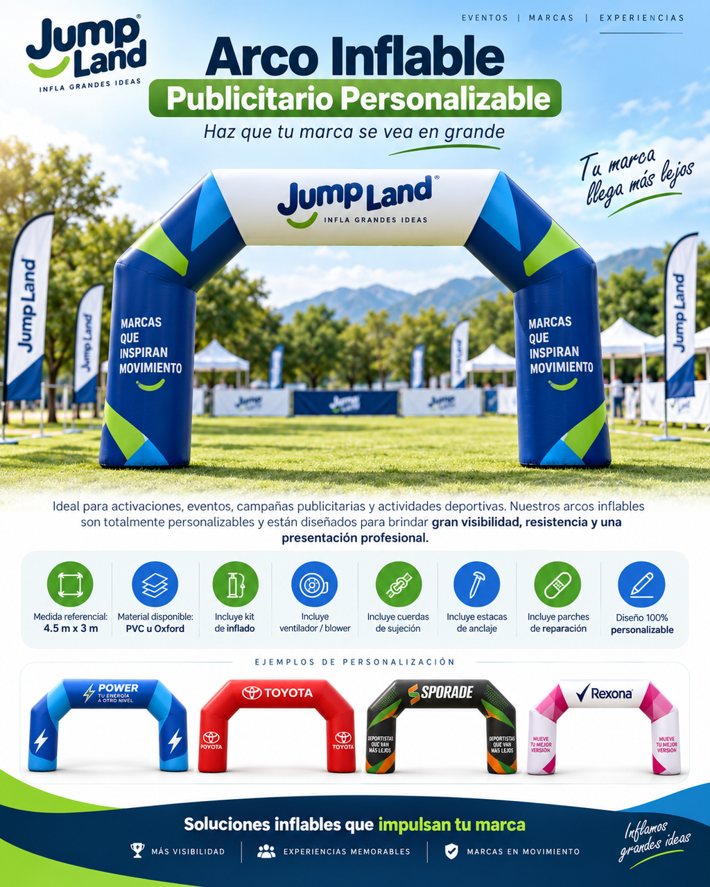 Arco Inflable Publicitario Personalizable